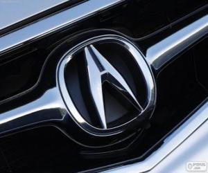 пазл Acura логотип, японская марка автомобилей